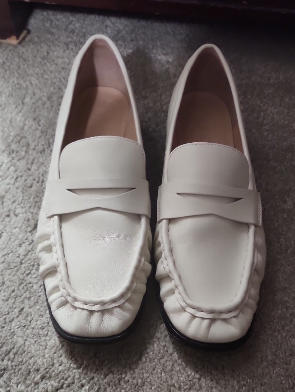 J. Crew White Leather Penny Loafers - Picture 4 of 4